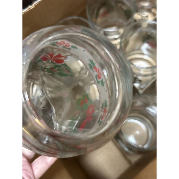 Vintage Victorian Christmas by Indiana Glass – Set of 12 Holiday Tea Glasses - Picture 6 of 6